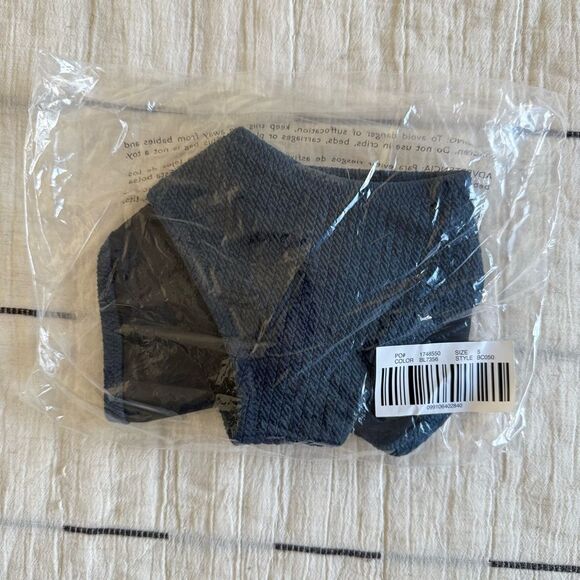 NWT J. Crew Textured High-rise Cheeky Bikini Bottom Deep Midnight Navy Size S - Picture 9 of 10